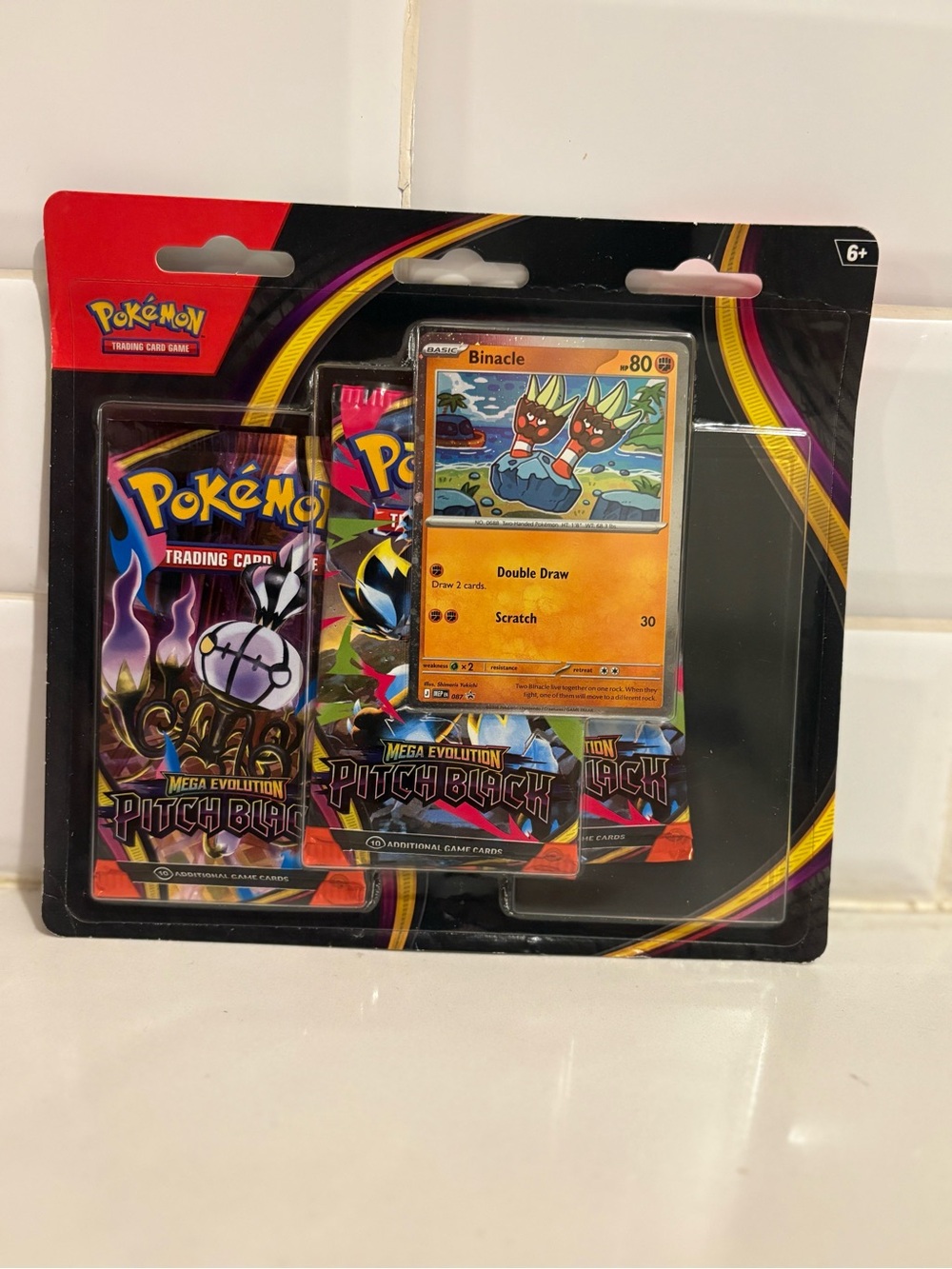 Pokémon pitch Black 3 Booster Blister trading Cards size os